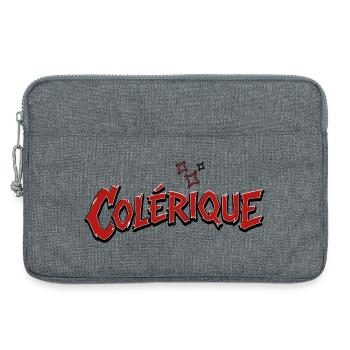 Colérique  - Sacoche pour ordinateur portable 13 pouces - gris chiné - Devant