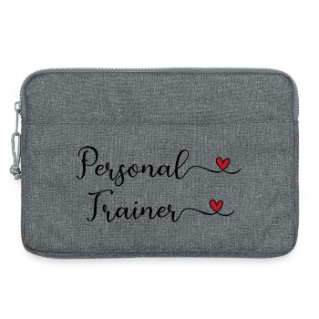 Entraîneur personnel - Sacoche pour ordinateur portable 13 pouces - gris chiné - Devant
