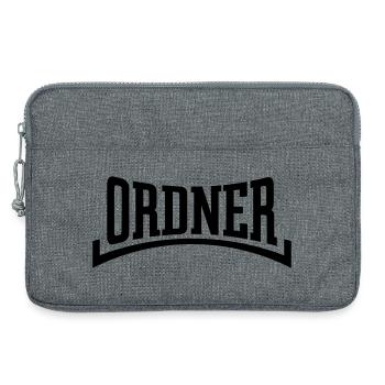 Ordner (Ordnung / Security / Black) - Laptoptasche 13" - Grau meliert - Vorne