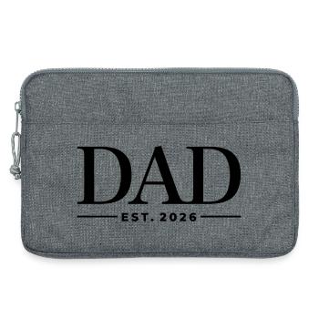 Dad Est. 2026 | Vater | Vatertag - Laptoptasche 13" - Grau meliert - Vorne