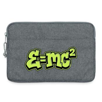 Einstein Formel Graffiti - Laptoptasche 13" - Grau meliert - Vorne