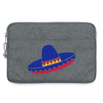 Sombrero Azul de Fiesta - Laptoptasche 13" - Grau meliert - Vorne