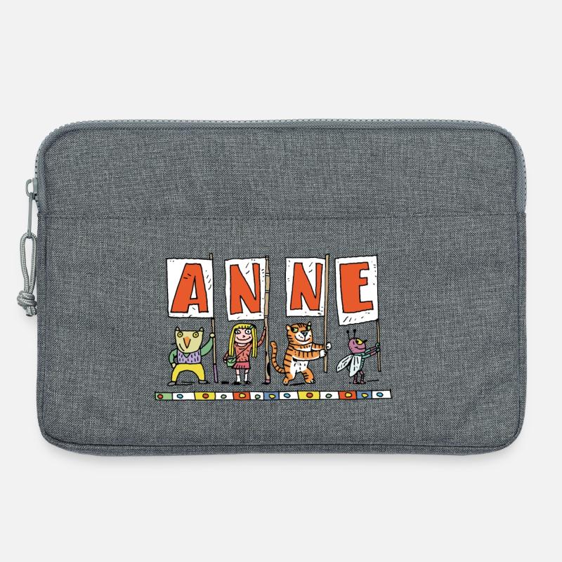 Anne - Laptoptasche 13" - Grau meliert