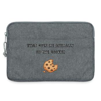 That goes me on the cookie! - Laptoptasche 13" - Grau meliert - Vorne