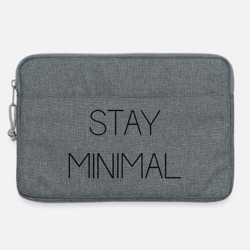 Bleiben Sie minimal - Laptoptasche 13" - Grau meliert