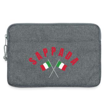 Drapeaux italiens de Sappada - Sacoche pour ordinateur portable 13 pouces - gris chiné - Devant