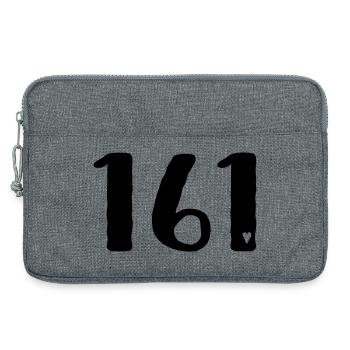 Anti-fascist action - Laptop bag 13" - heather grey - Front