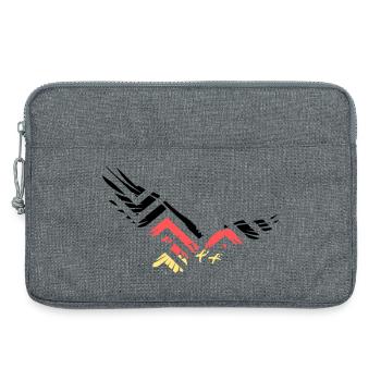 Abstract Eagle Germany Fan - Laptop bag 13" - heather grey - Front