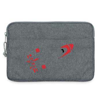 Abstract Rocket Silhouette - Laptop bag 13" - heather grey - Front