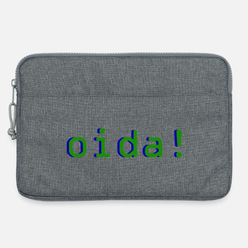 oida! - Laptoptasche 13" - Grau meliert