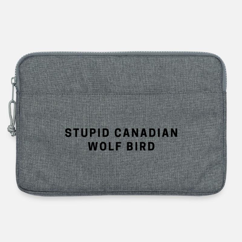 DUMMER KANADISCHER WOLFSVOGEL - Laptoptasche 13" - Grau meliert