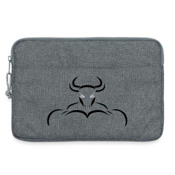 Alpha-Taurus - Laptoptasche 13" - Grau meliert - Vorne