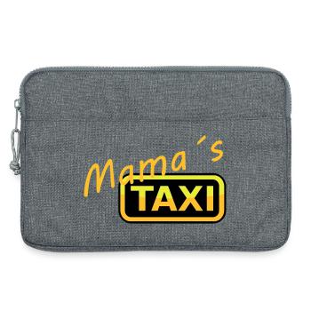 Humorvolles Mamas Taxi Schild - Laptoptasche 13" - Grau meliert - Vorne