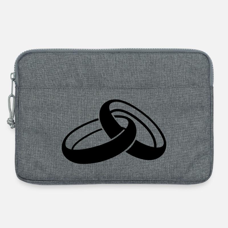 Hochzeit - Laptoptasche 13" - Grau meliert