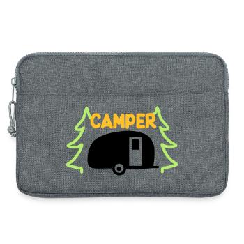 Campeur - prêt pour les vacances - Sacoche pour ordinateur portable 13 pouces - gris chiné - Devant