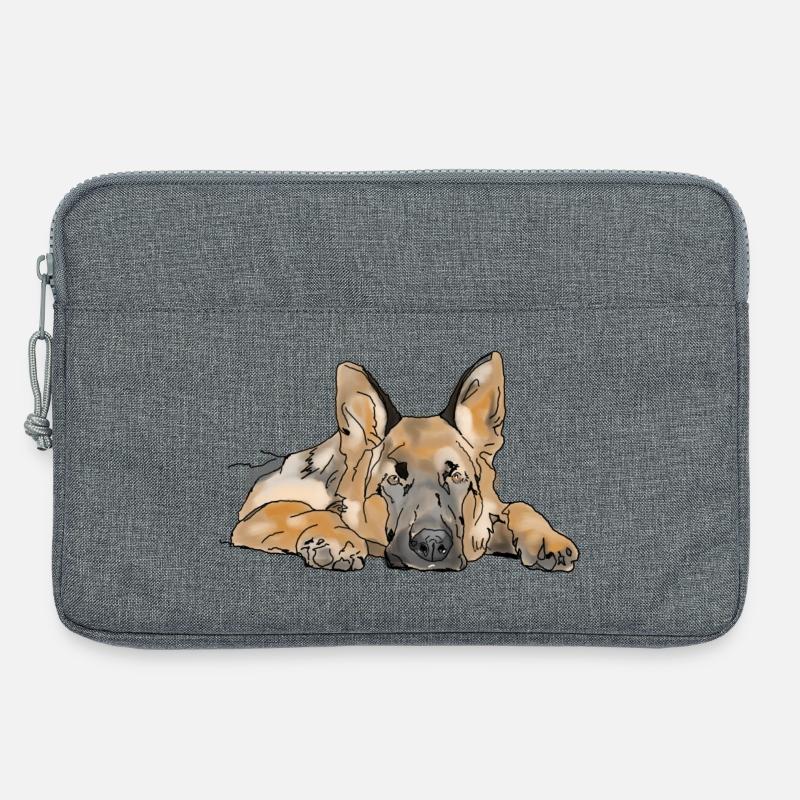 Schäferhund - Laptoptasche 13" - Grau meliert