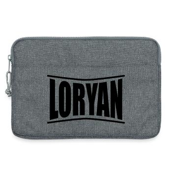 nom t-shirt Loryan t-shirt idée cadeau - Sacoche pour ordinateur portable 13 pouces - gris chiné - Devant
