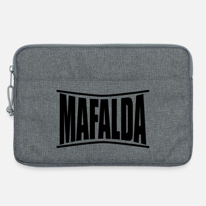 Name T-Shirt Mafalda T-Shirt Geschenkidee - Laptoptasche 13" - Grau meliert