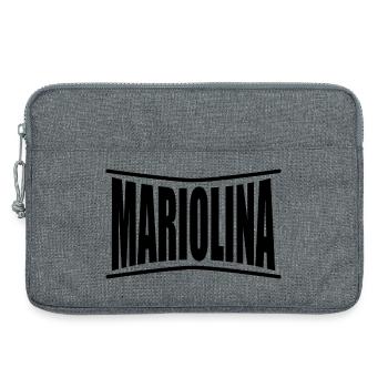 nom du t-shirt Mariolina t-shirt idée cadeau - Sacoche pour ordinateur portable 13 pouces - gris chiné - Devant