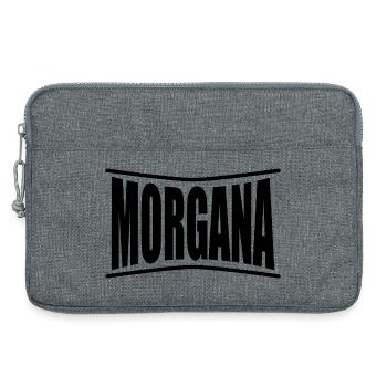 nom du t-shirt Idée cadeau T-shirt Morgana - Sacoche pour ordinateur portable 13 pouces - gris chiné - Devant