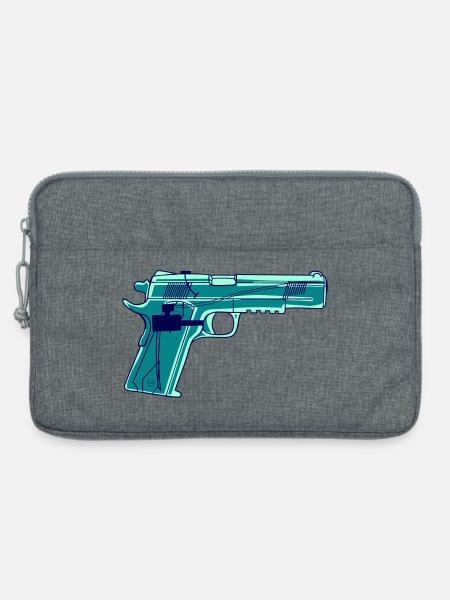 Vector Wasserpistole (Farbwechsel möglich) - Laptoptasche 13" - Grau meliert