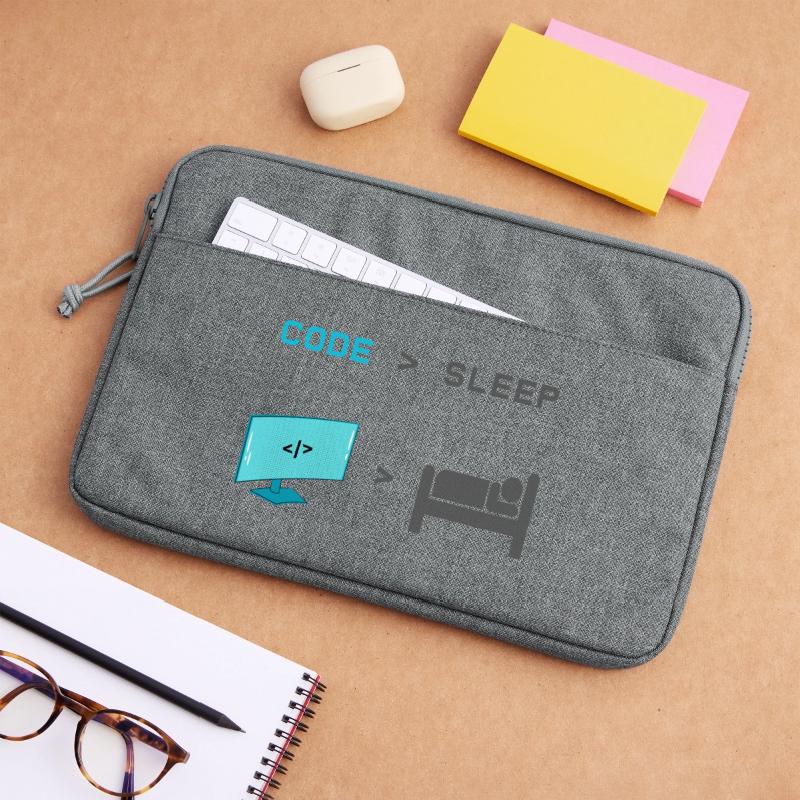 Code vs Veille : codeur en mode veille Sacoche pour ordinateur portable 13 pouces