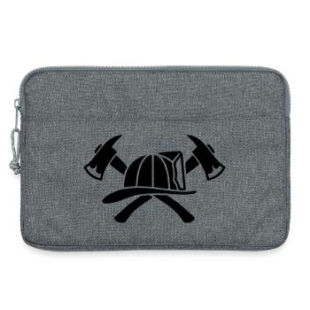 Casque de pompier Silhouette Aexte - Sacoche pour ordinateur portable 13 pouces - gris chiné - Devant