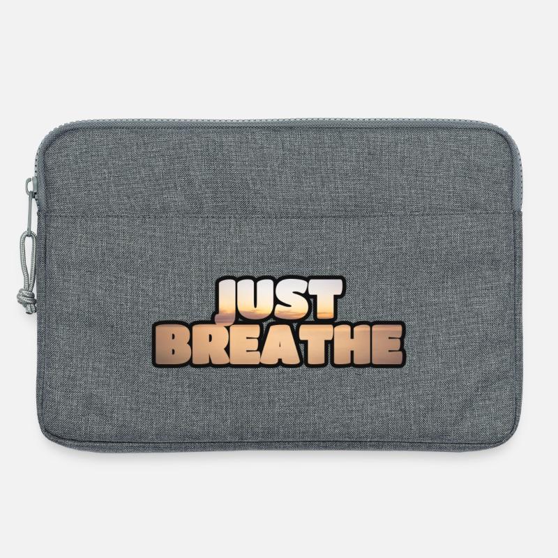 Denken Sie daran zu atmen. - Laptoptasche 13" - Grau meliert