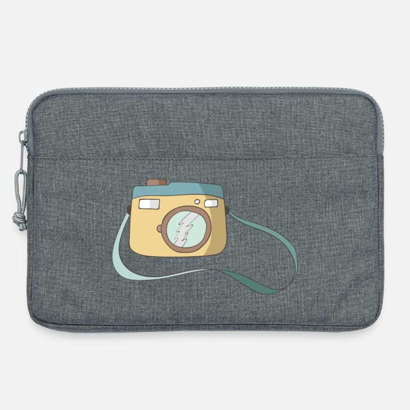 Kamera - Laptoptasche 13" - Grau meliert