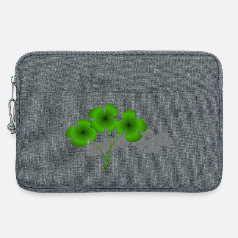 Glück - Laptoptasche 13" - Grau meliert