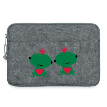 two are in love - Laptoptasche 13" - Grau meliert - Vorne
