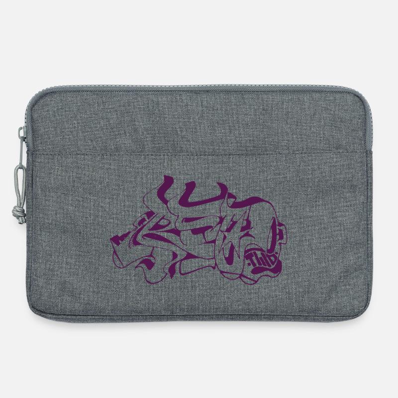 Abstract Graffiti Design - Laptop bag 13" - heather grey
