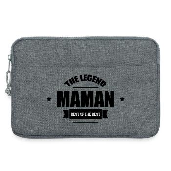 Mama die Legende - Laptoptasche 13" - Grau meliert - Vorne