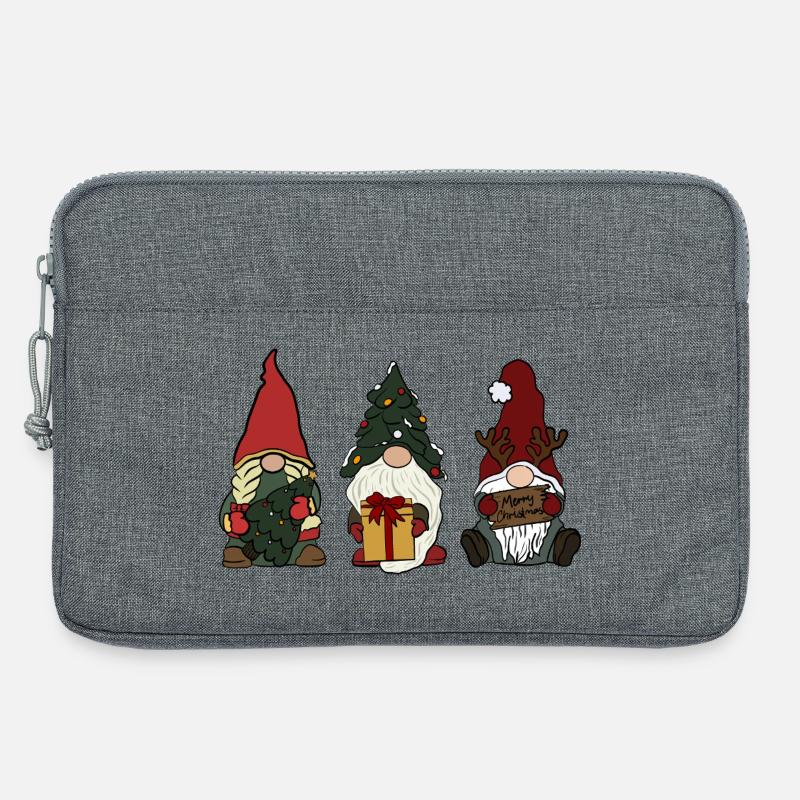 Wichtel  - Laptoptasche 13" - Grau meliert