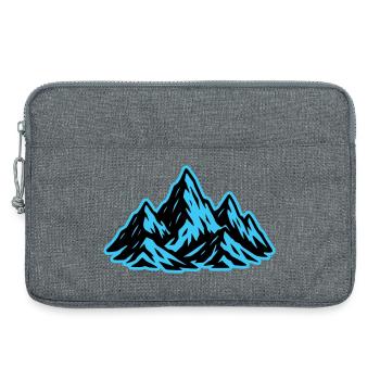 Mountains Summit Icon - Laptop bag 13" - heather grey - Front