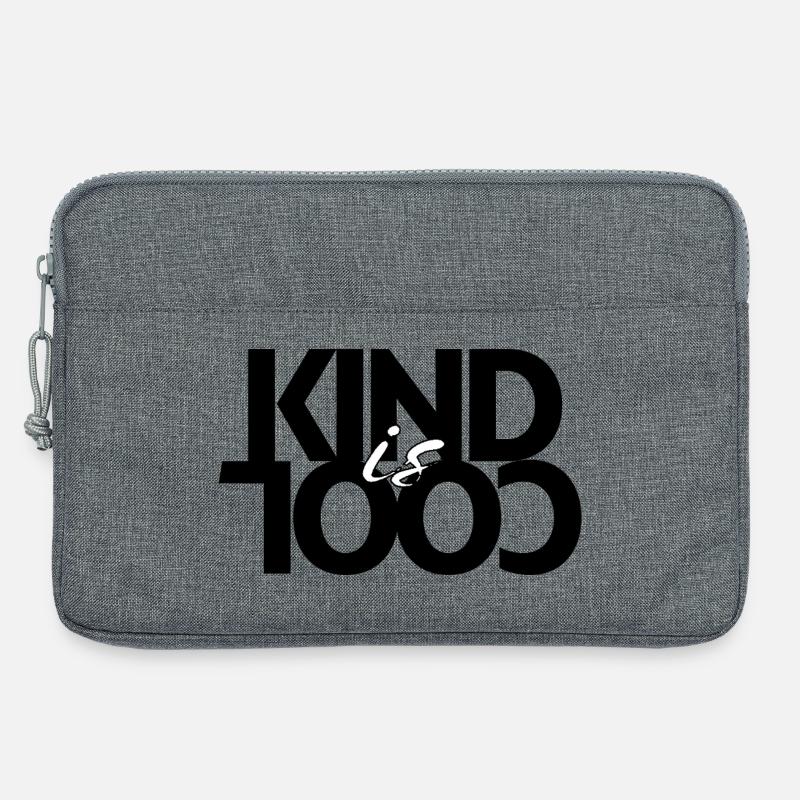 Freundlich ist cool - Laptoptasche 13" - Grau meliert