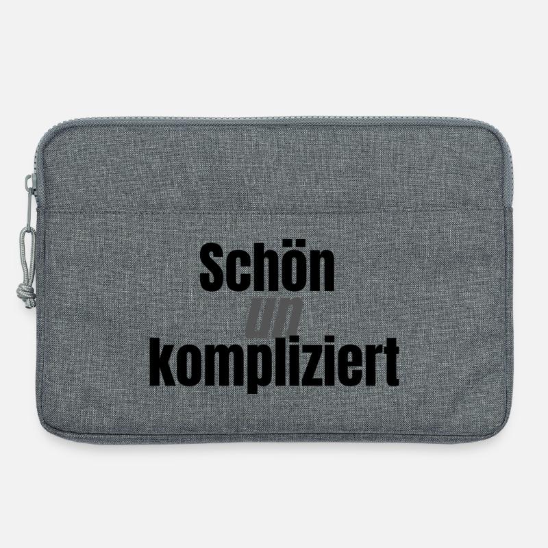Schön unkompliziert - Laptoptasche 13" - Grau meliert