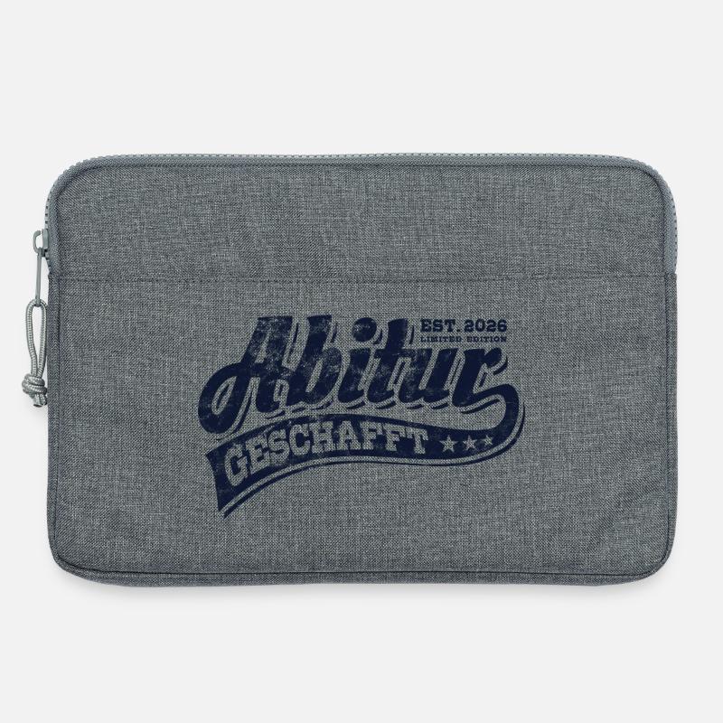 Abi Est 2026 - Abitur - Geschenk - Laptoptasche 13" - Grau meliert