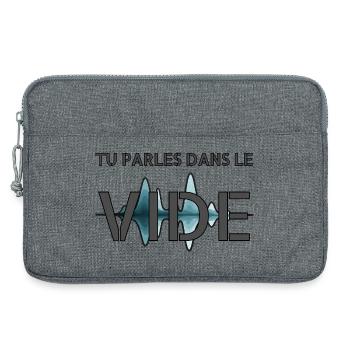 L'invisible. - Sacoche pour ordinateur portable 13 pouces - gris chiné - Devant
