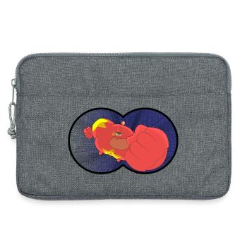 Kapitän Bizeps - Laptoptasche 13" - Grau meliert - Vorne
