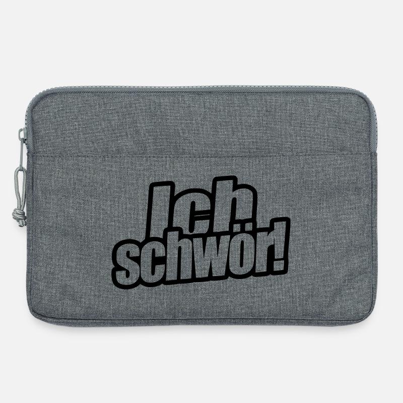 Ich schwör! - Laptoptasche 13" - Grau meliert