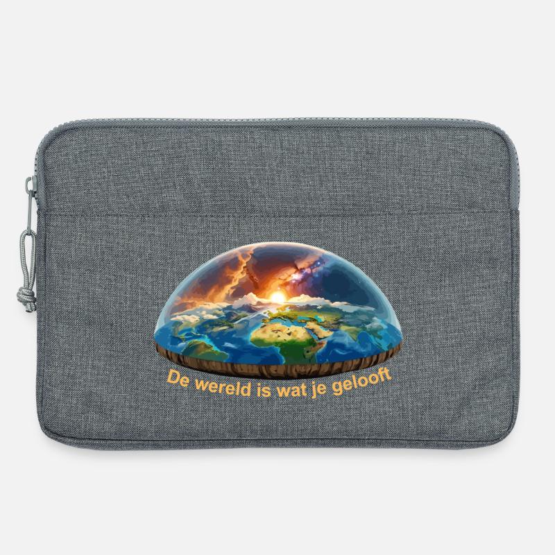 Die Welt ist, was du glaubst - Laptoptasche 13" - Grau meliert