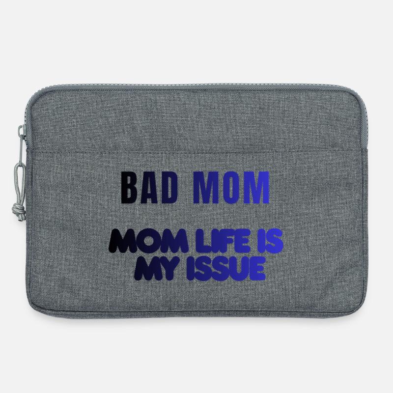 Bad Mom Life Issue - Laptoptasche 13" - Grau meliert