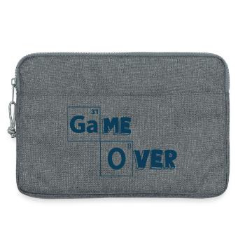 Game over games shirt - Sacoche pour ordinateur portable 13 pouces - gris chiné - Devant