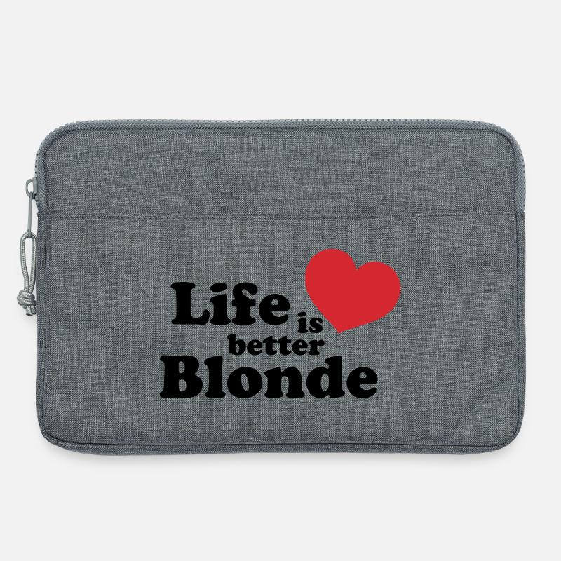 Blonde Life - Laptoptasche 13" - Grau meliert