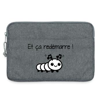 And it starts again! - Laptop bag 13" - heather grey - Front