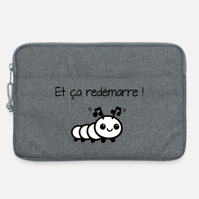 Und es beginnt von vorne! - Laptoptasche 13" - Grau meliert