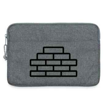 Ziegel - Laptoptasche 13" - Grau meliert - Vorne