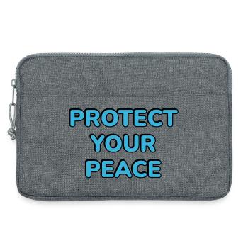 Protect Your Peace - Laptop bag 13" - heather grey - Front