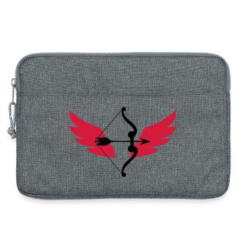 Archery / Bogenschießen / Tir à l'arc - Sacoche pour ordinateur portable 13 pouces - gris chiné - Devant